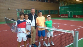 Campeonato de Espaa Alevn (Ferrol) - Finalistas dobles masculino, © FGT