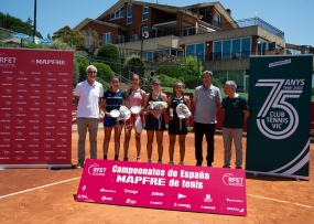Finalistas dobles femenino, © Sergio Carmona / RFET