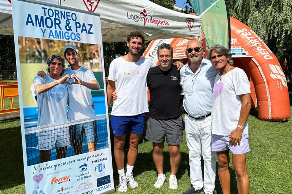 Torneo Amor & Paz y Amigos en Logroo con Pepe Imaz y Marko Djokovic
