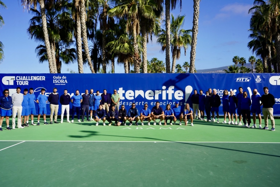 Equipo arbitral en el segundo y tercer torneo ATP Challenger de Tenerife