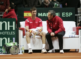 Juan Carlos Ferrero y lex Corretja, © RFET