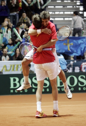 Marcel Granollers y Marc Lpez, © RFET