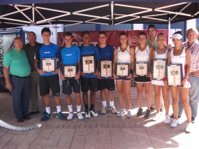 Finalistas y campeones dobles, © RFET