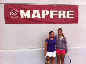 Paula Gutiérrez y Carla Tur, subcampeonas de dobles, © RFET
