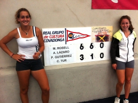 Andrea Lzaro y Miriam Rossell, campeonas dobles, © RFET