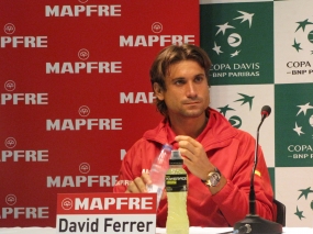 Rueda de prensa David Ferrer, © RFET