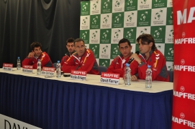 Rueda de prensa de la Seleccin Espaola Mapfre, © RFET