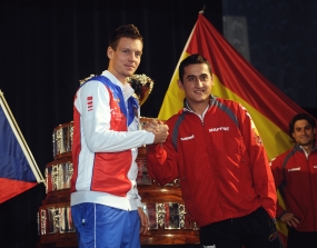 Sorteo Final de Copa Davis. Berdych/Almagro, © RFET