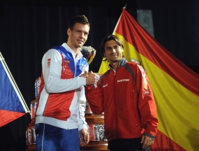 Sorteo Final de Copa Davis. Berdych/Ferrer, © RFET