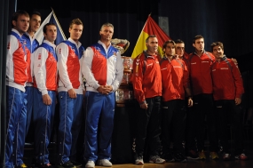Sorteo Final de Copa Davis. Equipo checo y espaol, © RFET