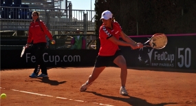 Siliva Soler durante un entrenamiento, © RFET