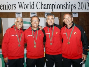 Equipo espaol +55, tercer clasificado en la 