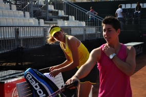 Garbie Muguruza y Carla Surez, © RFET