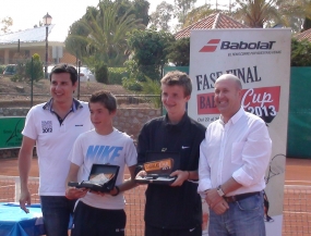 Javier Garca Peris y Carlos Lpez Montagud, finalistas dobles, © RFET