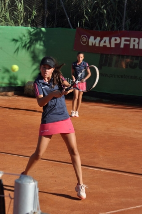 Irene Garcerán y Tea Pavlicic, finalistas dobles, © RFET
