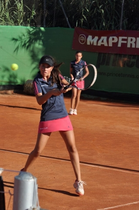 Irene Garcern y Tea Pavlicic, finalistas dobles, © RFET