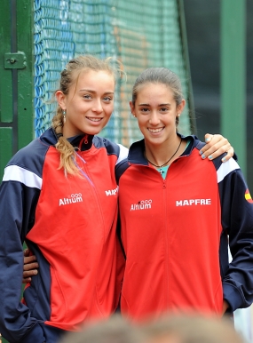 Campeonato de Europa Cadete - Paula Badosa y Mara Gutirrez (Mosc), © RFET