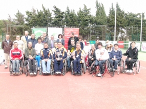 Campeonato de Espaa - Foto de participantes y autoridades, © RFET