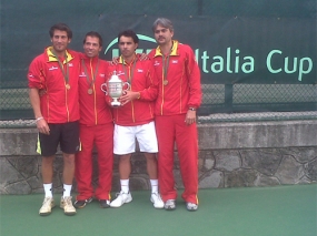 Equipo +40 Campeón de la Italia Cup, © RFET