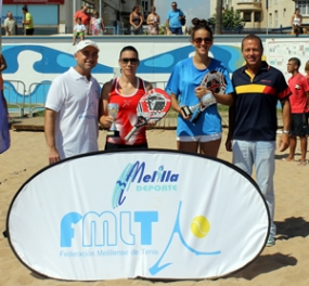 Internacional Tenis Playa de Melilla G4 - Wisal Mohamed y Lourdes Gaona, campeonas, © RFET