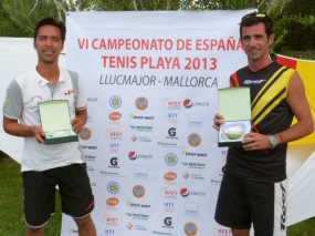 Campeonato de Espaa de Tenis Playa (Mallorca) - Romn Dopico y Alejandro Hernndez, Subcampeones, © RFET