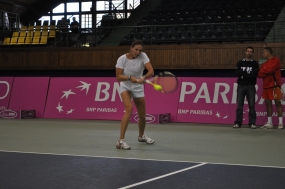 Arantxa Parra entrenndose en Sopot, © RFET