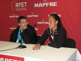 Tommy Robredo y Estrella Cabeza, © RFET