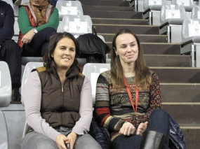 Conchita Martnez y Martina Hingis, © RFET