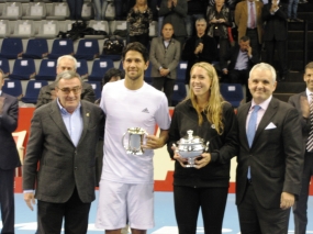 Fernando Verdasco y Laura Pous, campeones, © RFET
