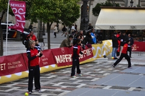 Clnic de la Seleccin Espaola Mapfre con jvenes tenistas, © RFET