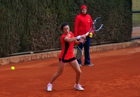 Lara Arruabarrena y Conchita Martnez, © RFET