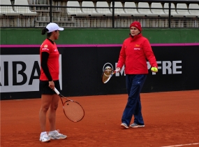 Silvia Soler y Conchita Martnez, © RFET