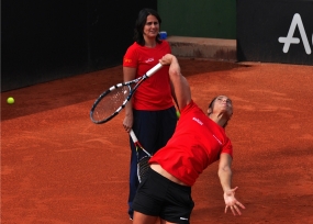 Estrella Cabeza y Conchita Martnez, © RFET
