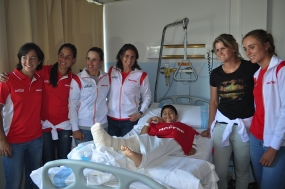 La Seleccin Espaola Mapfre visita el Hospital Universitario Vall dHebron, © RFET