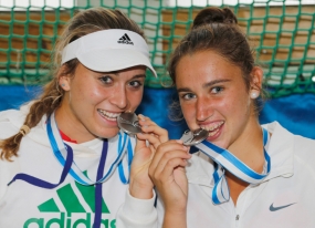 Campeonato de Europa Sub'18 (Klosters, Suiza) - Paula Badosa y Sara Sorribes, © RFET