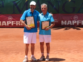 Finalistas M+65 Orestes Regal y Eduardo Oliveras, © RFET