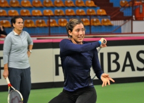 Conchita Martnez y Garbie Muguruza, © RFET