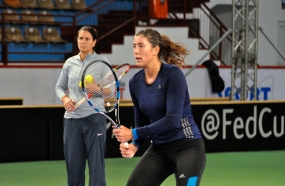 Conchita Martnez y Garbie Muguruza, © RFET