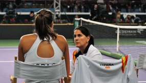 Garbie Muguruza y Conchita Martnez, © RFET