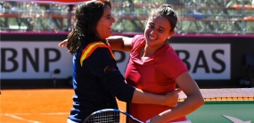 Conchita Martnez y Sara Sorribes, © RFET