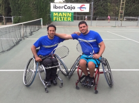 III Torneo EM El Olivar (Zaragoza) - José Coronado y Victor Marcén, campeón de dobles, © RFET