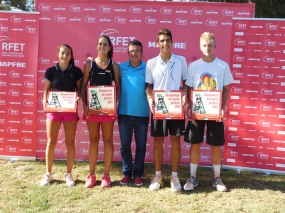 Campeonato de Espaa Cadete (SportClub Alicante) - Campeones dobles masculino y femenino, © RFET