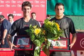 Campeonato de Espaa Jnior (CT Pamplona) - Carlos Taberner y Bernab Zapata, finalistas dobles, © RFET
