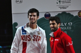 Pablo Andjar y Karen Kachanov, © RFET