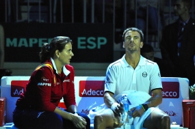 Conchita Martnez y Tommy Robredo, © RFET