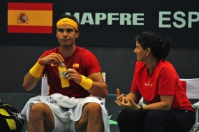 Conchita Martínez y Rafael Nadal, © RFET