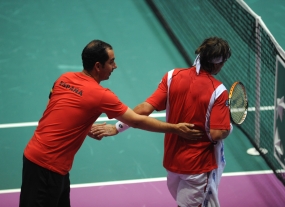 Albert Costa y David Ferrer, © RFET