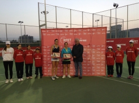 Arantxa Parra y Lourdes Domnguez, Campeonas de Espaa de Dobles, © RFET