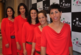 Seleccin Espaola Mapfre femenina en la cena oficial, © RFET