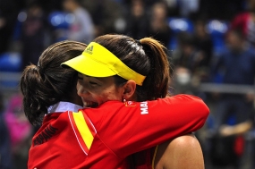 Garbie Muguruza y Conchita Martnez, © RFET